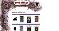 Desktop Screenshot of immanion-press.com